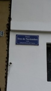 3rd of November Sign - Photo Below is the Street.