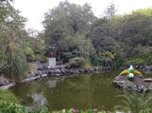 Koi Pond to Greet You at the Entrance. 