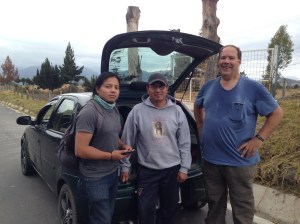 Diego, Edwin and Tod after the hike.