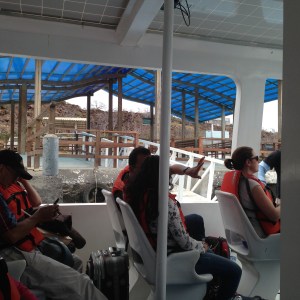 On The Ferry from Baltra.