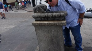 Tod getting a drink at the Frog.