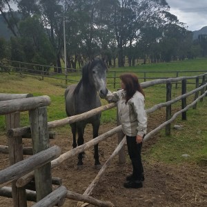Michele Making a Friend.