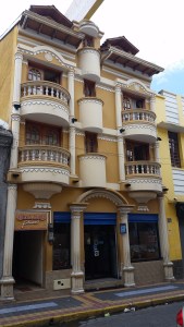 Outside View of Hostal Otavalo Prince.