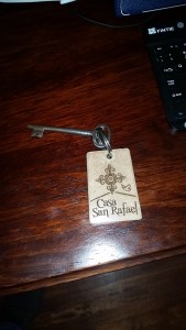 Room Number on One Side, Hotel Name on the Other. 