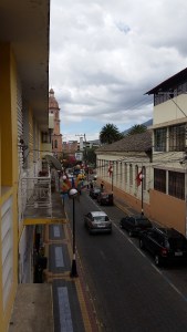 Looking out the Window. Check out the street lights.