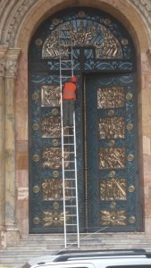 Door Repair at the New Church.