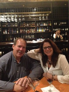 When we were allowed downstairs at the Eucalyptus. 