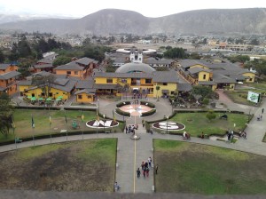 Looking Down from the Top of the Monument.